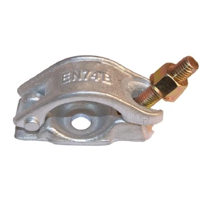 Hanner Coupler Scaffaldiau Galfanedig Dip Poeth